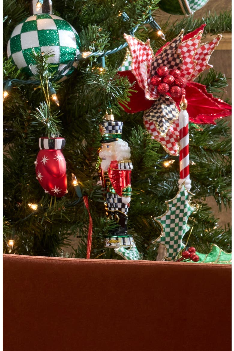 Courtly Classic Nutcracker Glass Ornament, Alternate, color, COURTLY