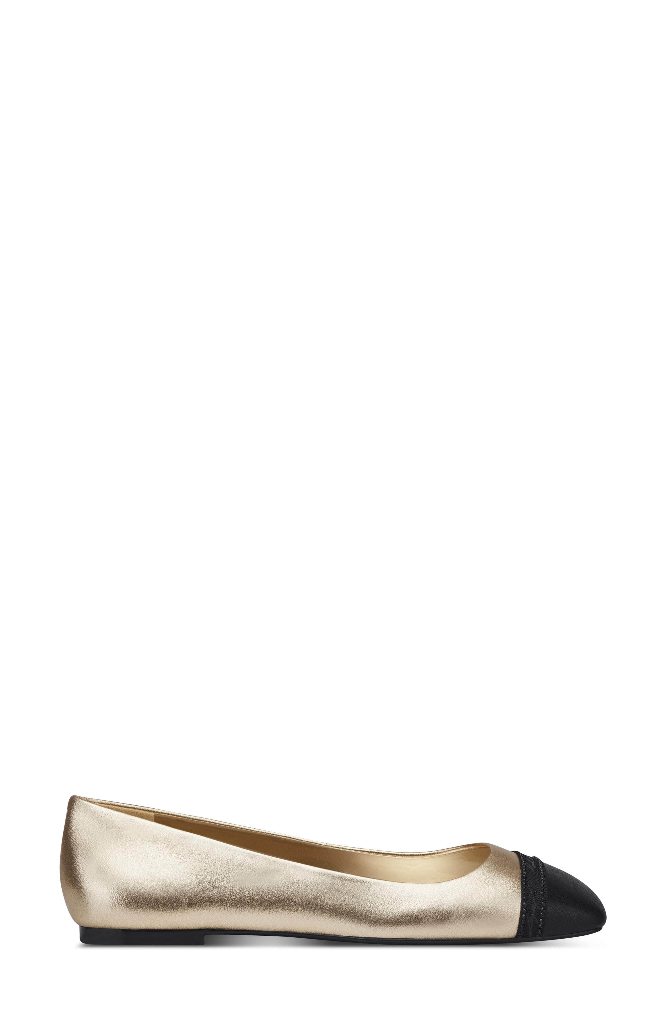 KARL LAGERFELD PARIS Zayne Cap Toe Flat, Alternate, color, 