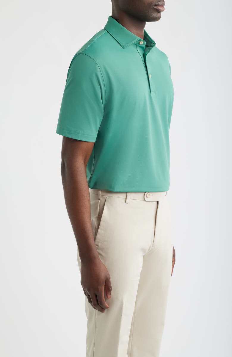 Peter Millar Solid Performance Piqué Polo, Alternate, color, Snow Pea