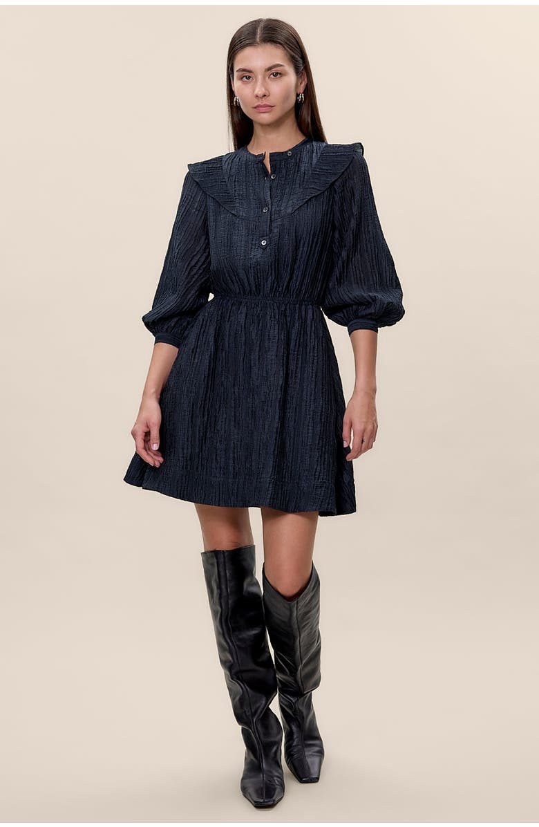 Rebecca Taylor Olivia Mini Dress, Main, color, Graphite