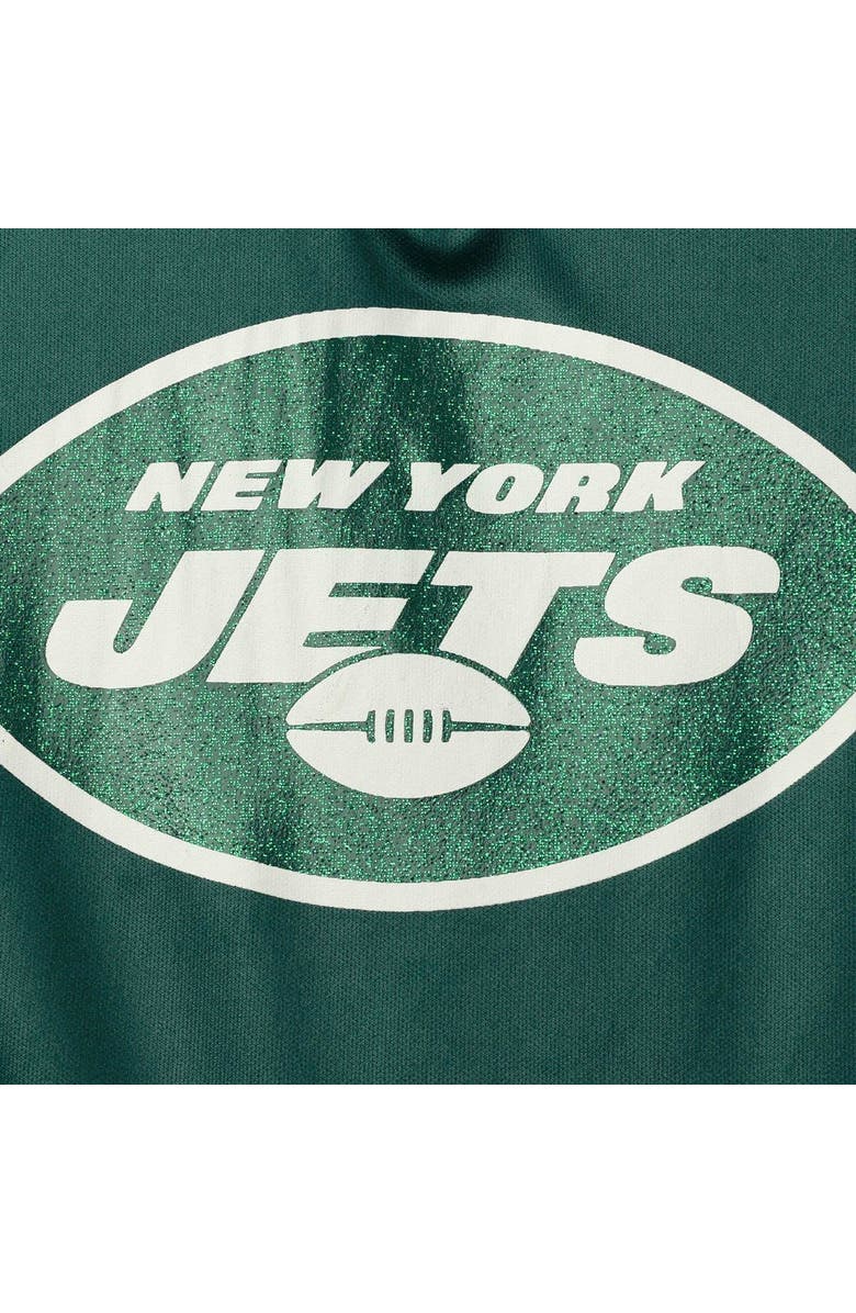 JERRY LEIGH Girls Toddler Green New York Jets Tutu Tailgate Game Day V-Neck Costume, Alternate, color,