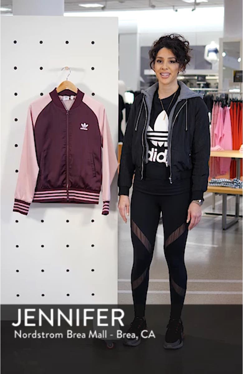 Two-Tone Satin Bomber Track Jacket, sales video thumbnail