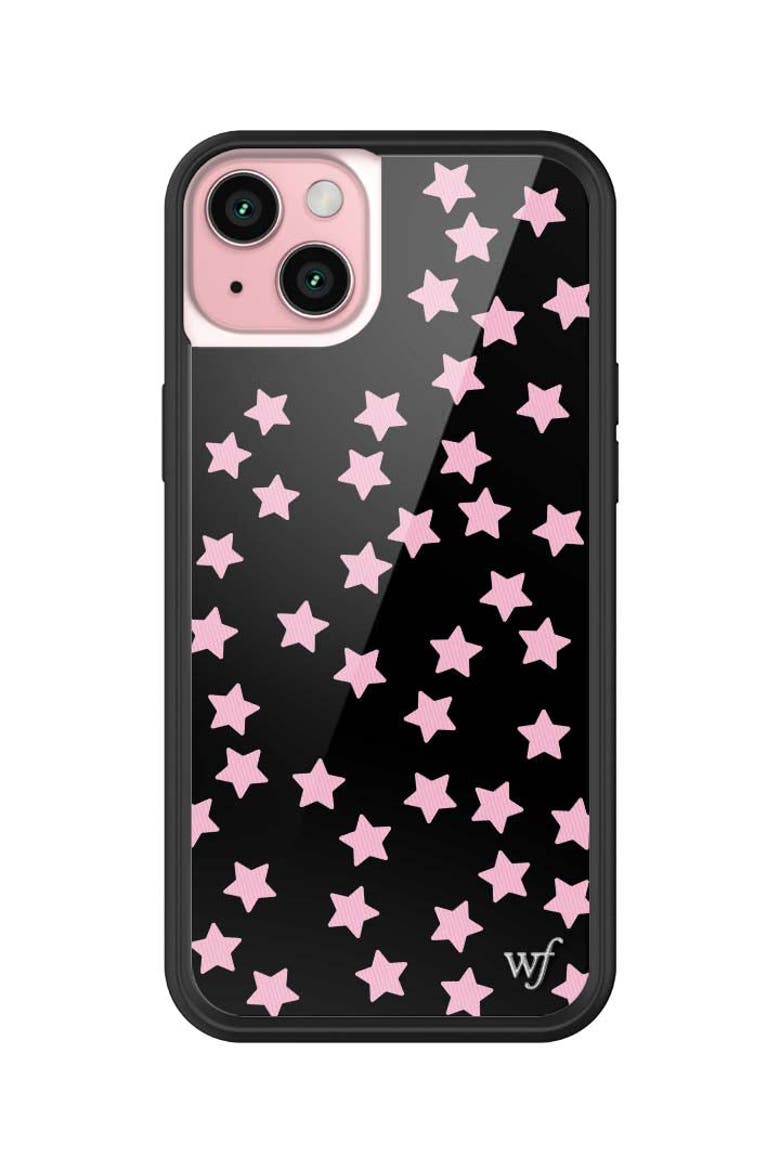 Super Cute Stars iPhone Case, Main, color, Black