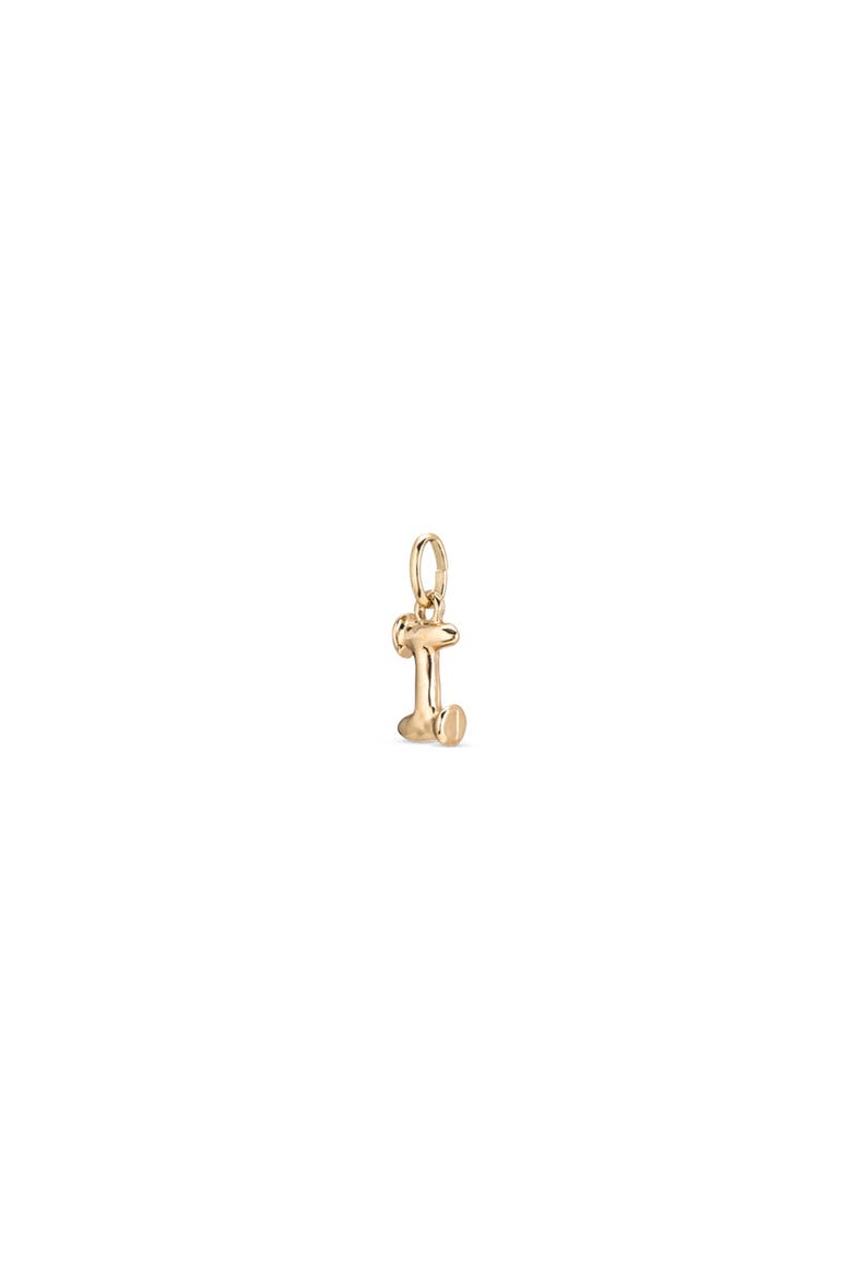 18K Gold-Plated Letter I Charm, Alternate, color, Gold
