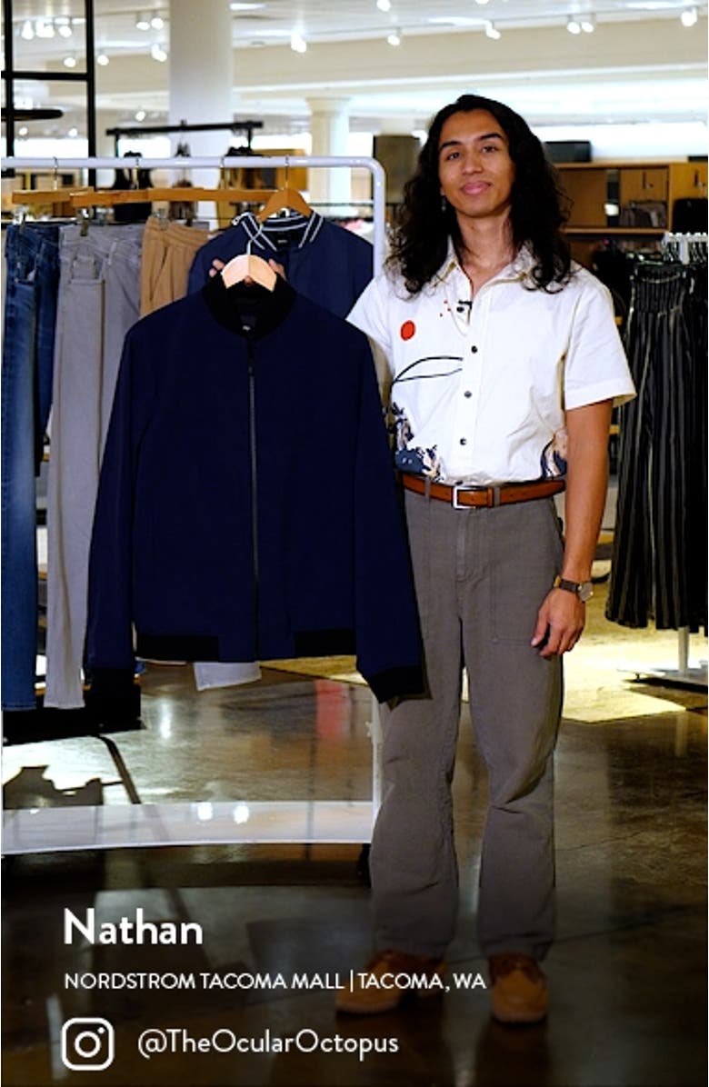 Brenton Stretch Bomber Jacket, sales video thumbnail