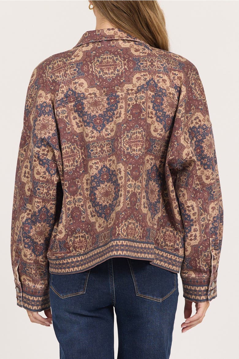Leighton Button Front Tapestry Jacket, Alternate, color, persian tapestry
