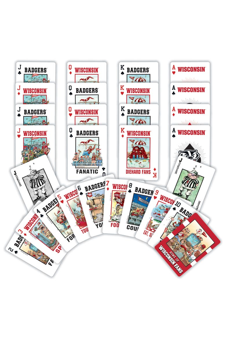 Wisconsin Badgers Fan Deck Playing Cards, Alternate, color, Multicolor