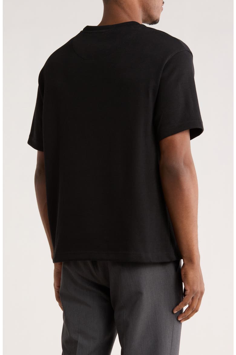 Heavyweight Knit T-Shirt, Alternate, color, BLACK