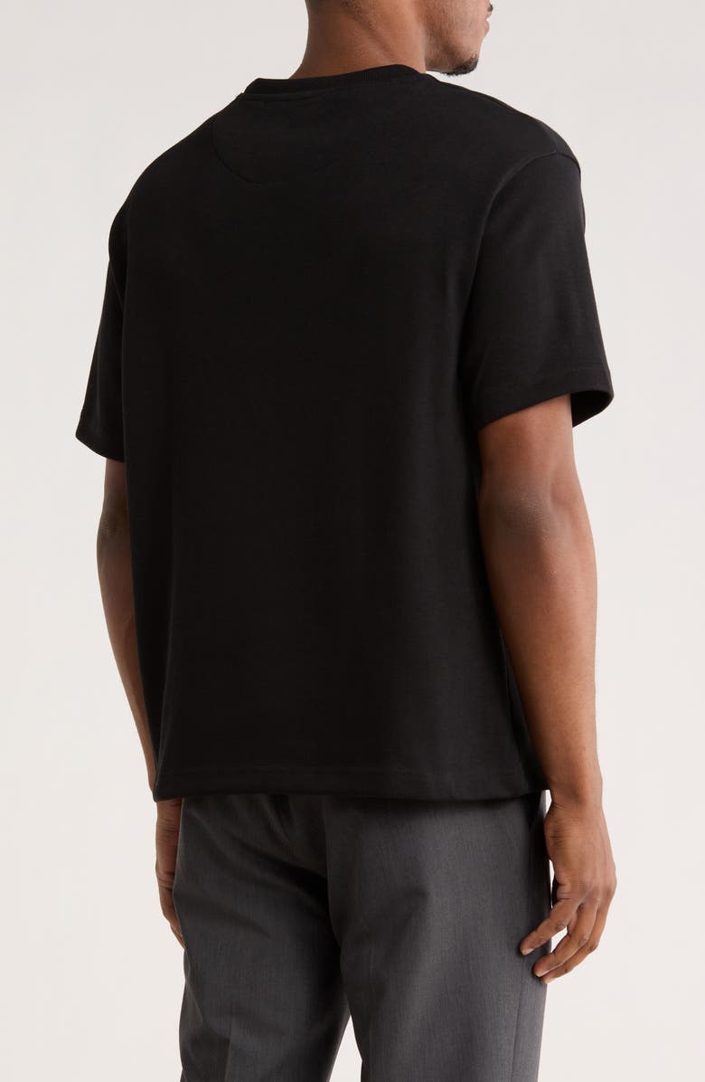 DENIM AND FLOWER Heavyweight Knit T-Shirt, Alternate, color, Black