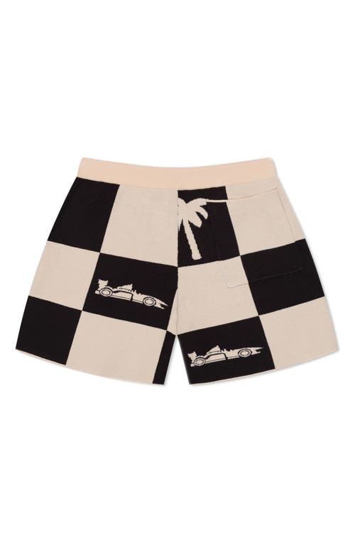 Mavrans Victory Lap Check Shorts In Black/white
