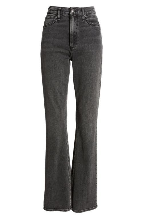 Rag & Bone Peyton High-rise Inky Full Length Bootcut Jean In Gray