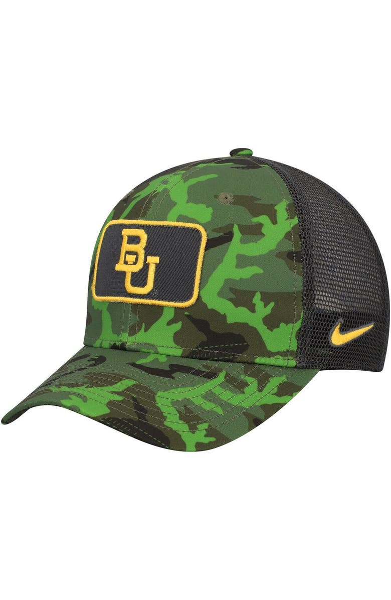 Nike Men's Nike  Camo/Black Baylor Bears Classic99 Veterans Day Trucker Snapback Hat, Alternate, color, 