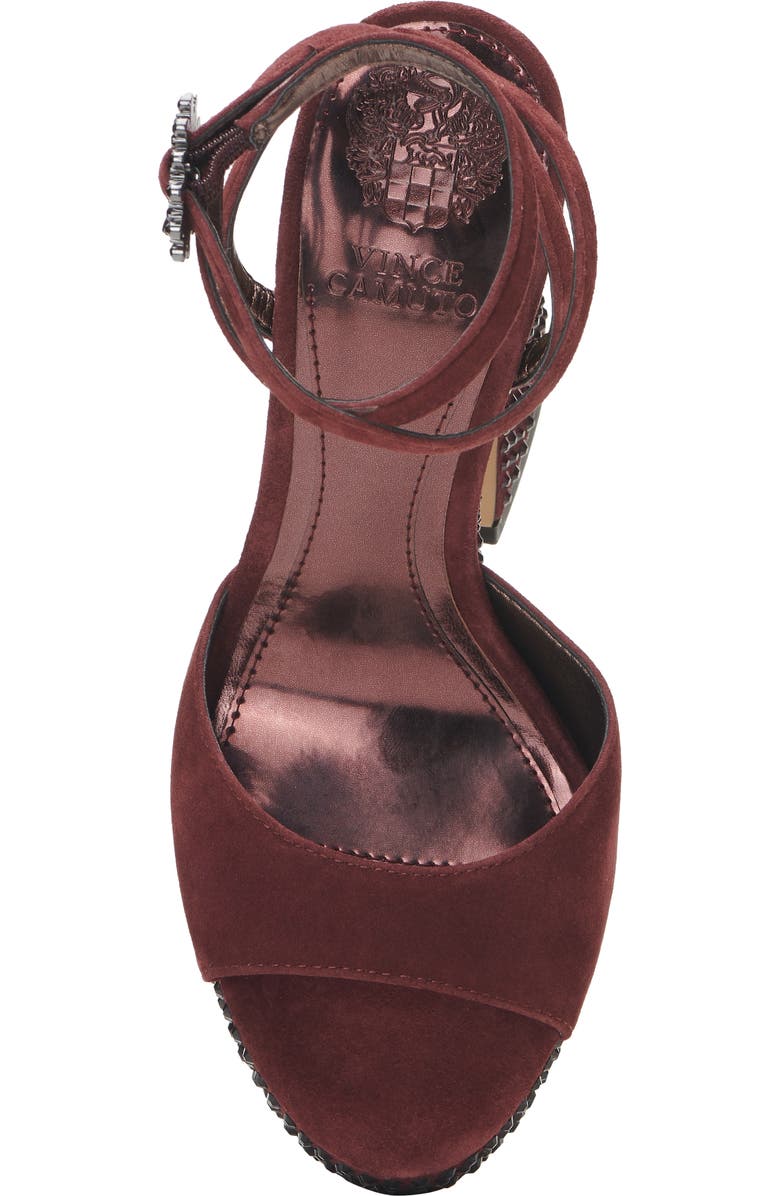 Vince Camuto Inna Platform Sandal, Alternate, color, Crimson
