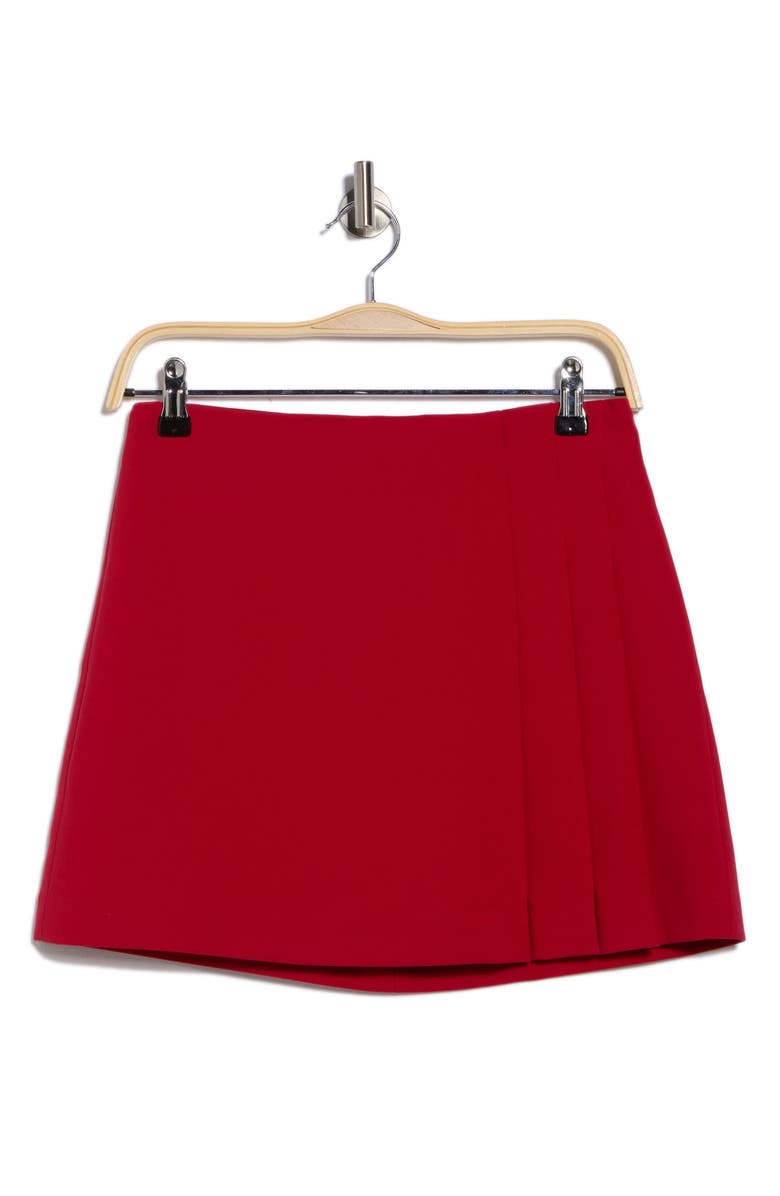 Alice + Olivia Semira Pleated Miniskirt, Alternate, color, Deep Ruby