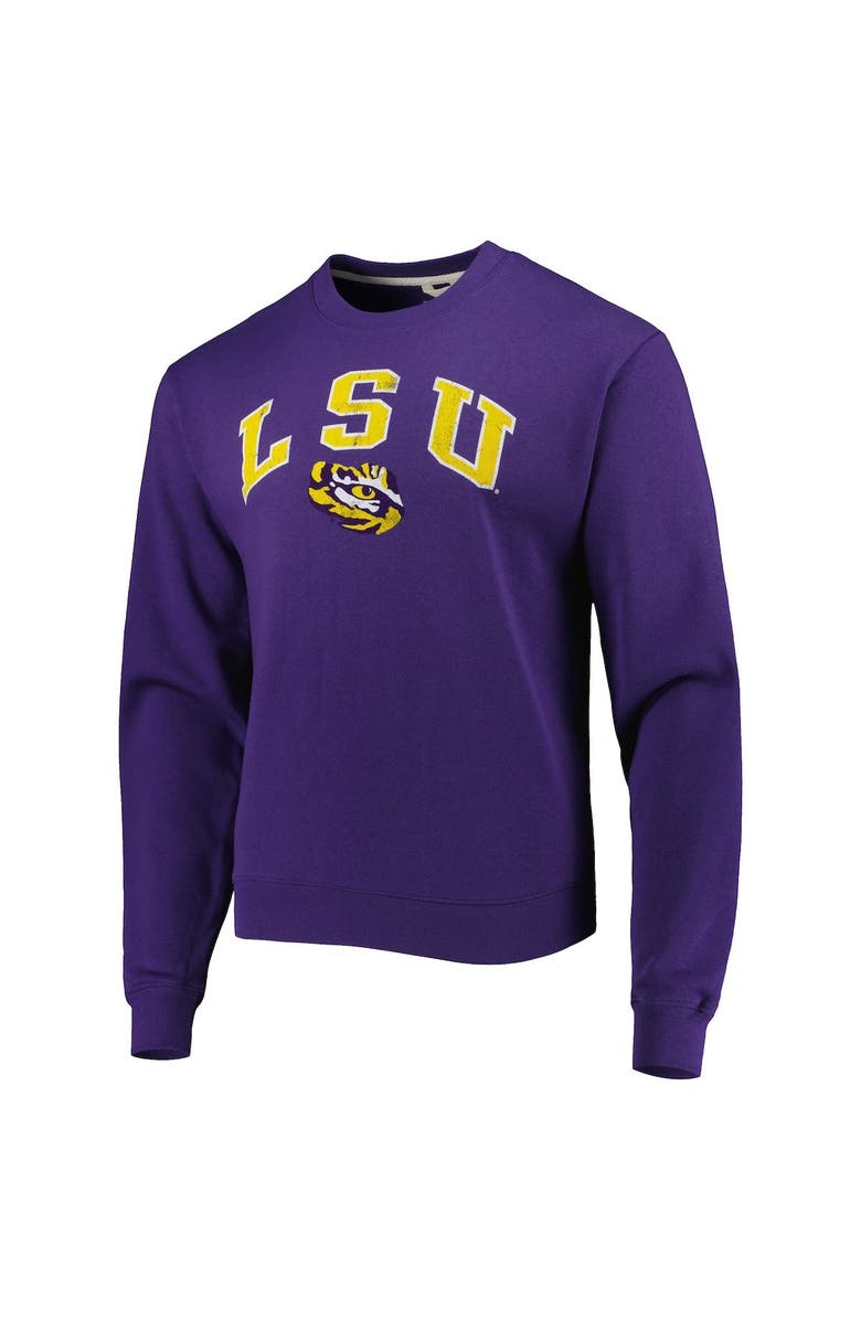 LEAGUE COLLEGIATE WEAR Men's League Collegiate Wear Purple LSU Tigers 1965 Arch Essential Lightweight Pullover Sweatshirt, Alternate, color, Purple