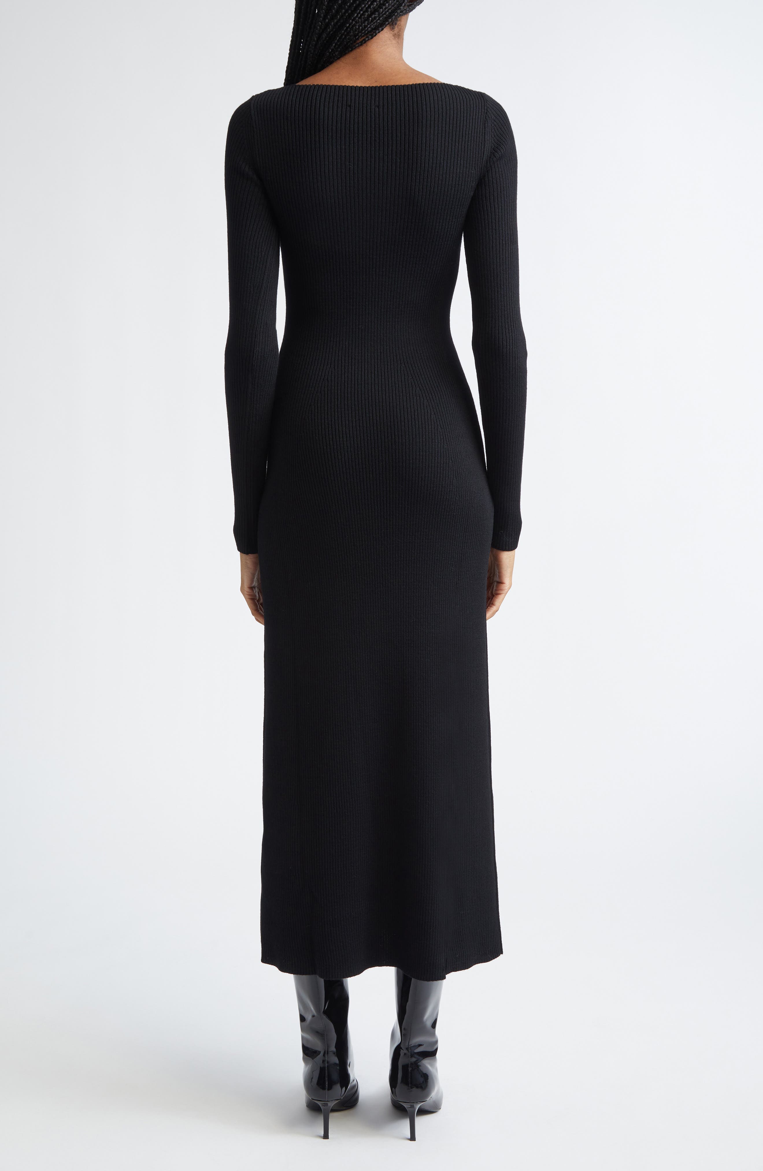 M-Oloni Wool Rib Sweater Dress - image 2
