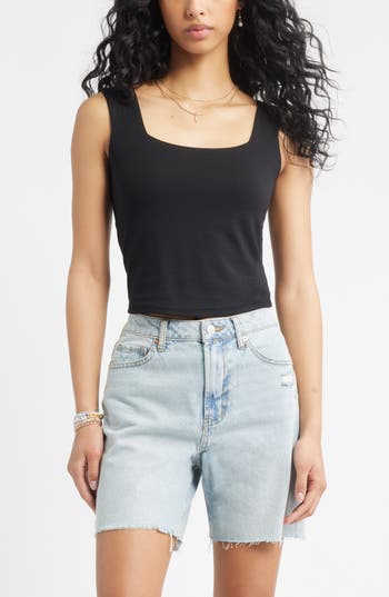 Bp. Square Neck Tank In Black