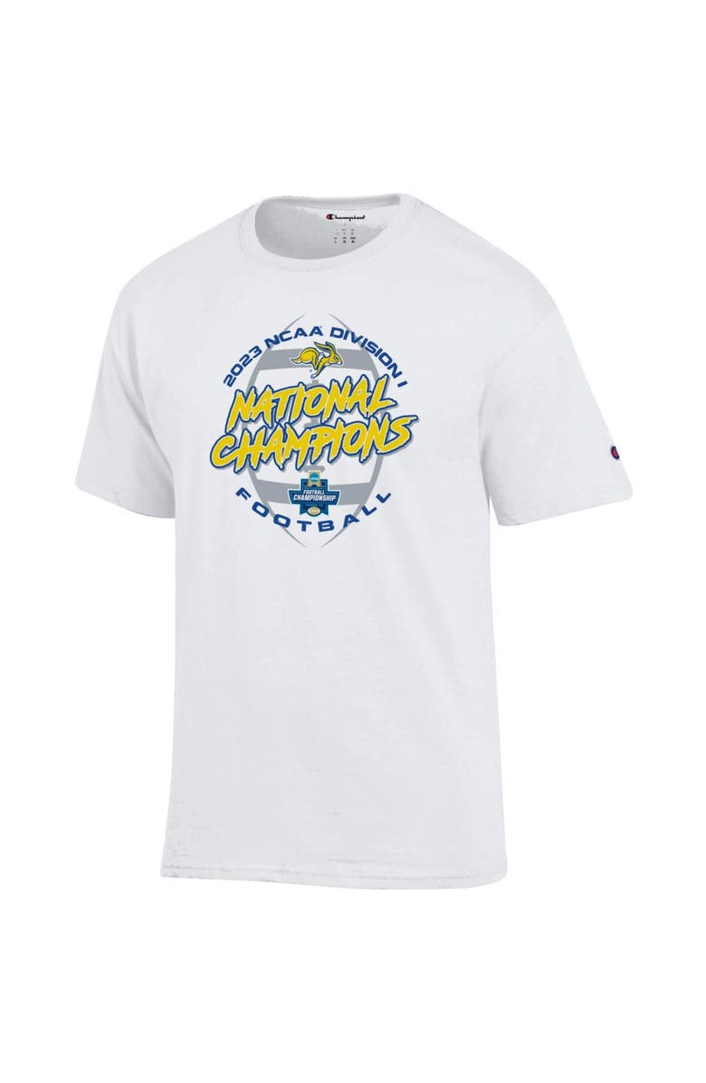 Champion Men's Champion White South Dakota State Jackrabbits 2023 FCS Football National Champions Locker Room T-Shirt, Alternate, color, White