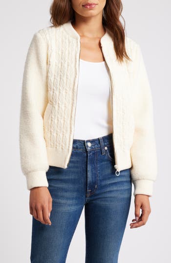 Wit & Wisdom Mix Stitch Jacket In White