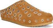 AZALEA WANG Marsha Grommet Faux Leather Flat Mule