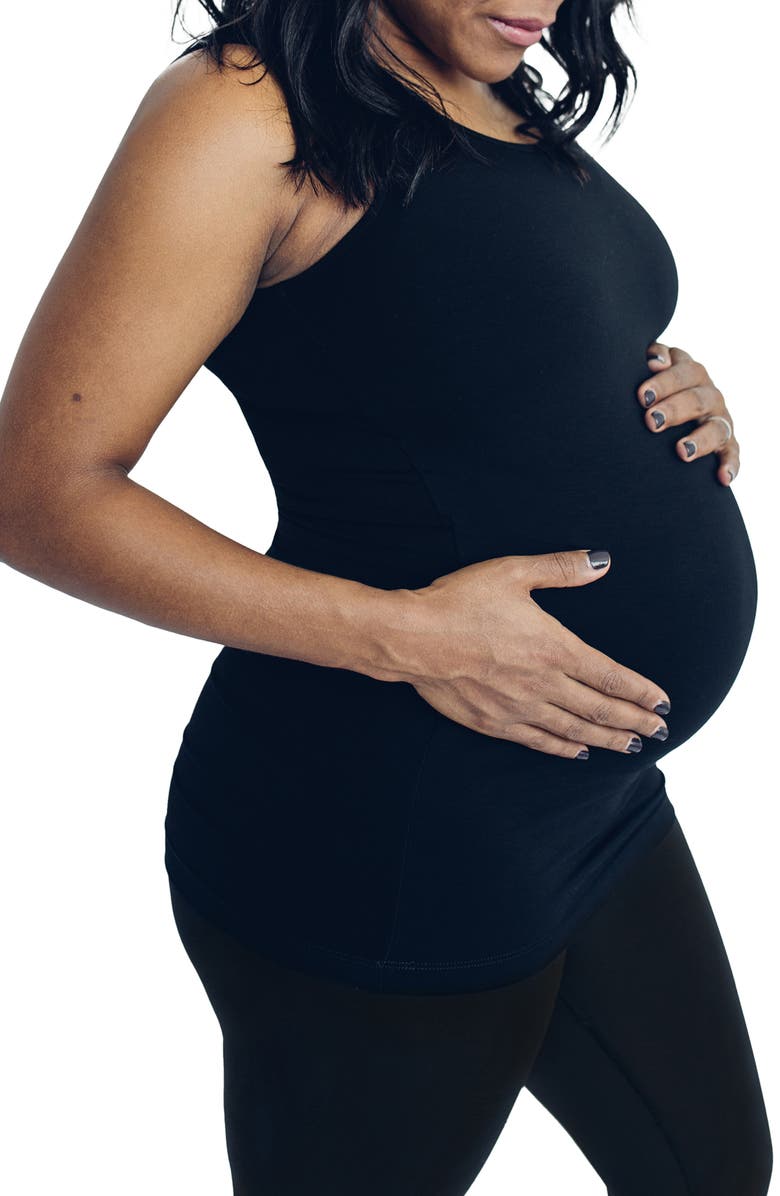 LARKEN The Signature Maternity/Nursing Tank, Alternate, color, Black
