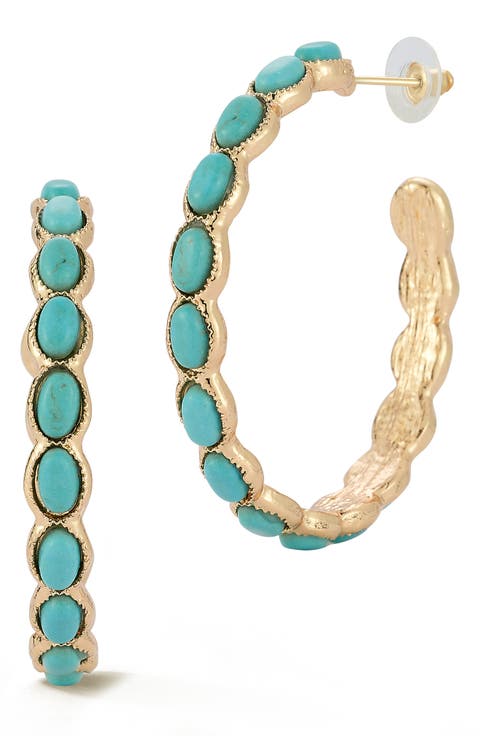 Resin Hoop Earrings