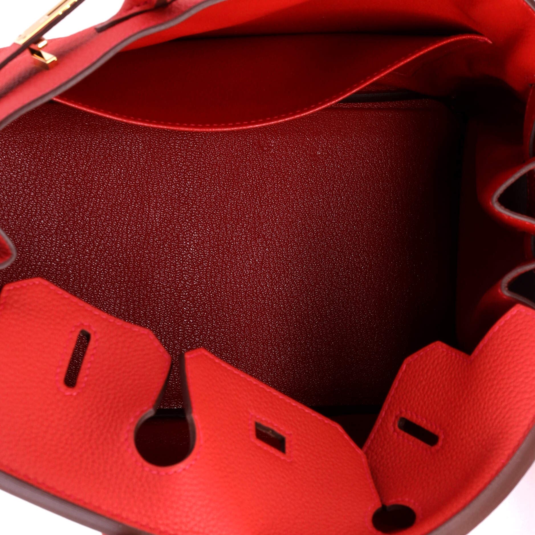 Pre-Owned Hermes Birkin Handbag Red Togo with Gold Hardware 30, Alternate, color, Geranium