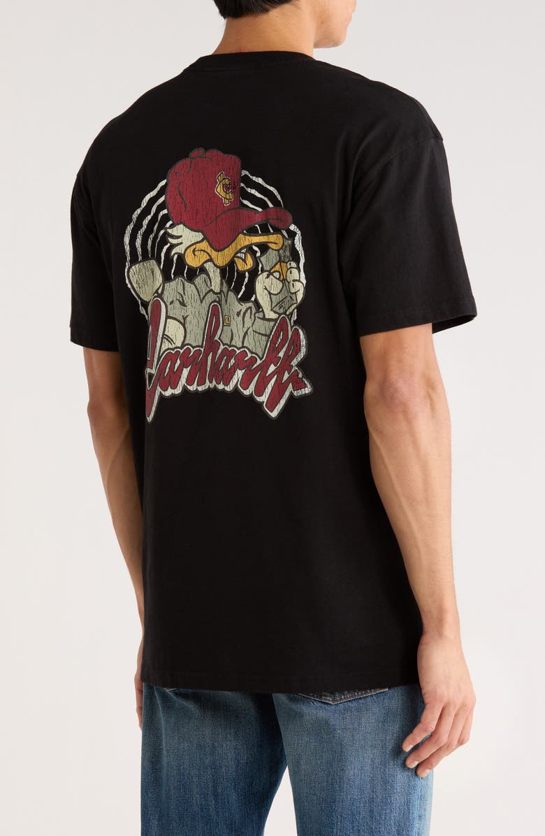 Carhartt Work In Progress Chedda Short Sleeve Graphic T-Shirt, Alternate, color, Black Heavy Stone Wash