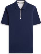Bugatchi Quarter Zip Polo