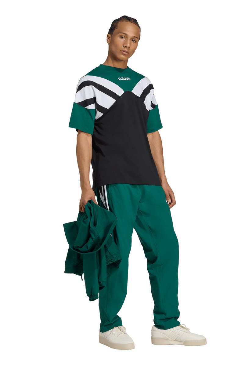 adidas Recycled Polyamide Track Pants, Alternate, color, Cgreen