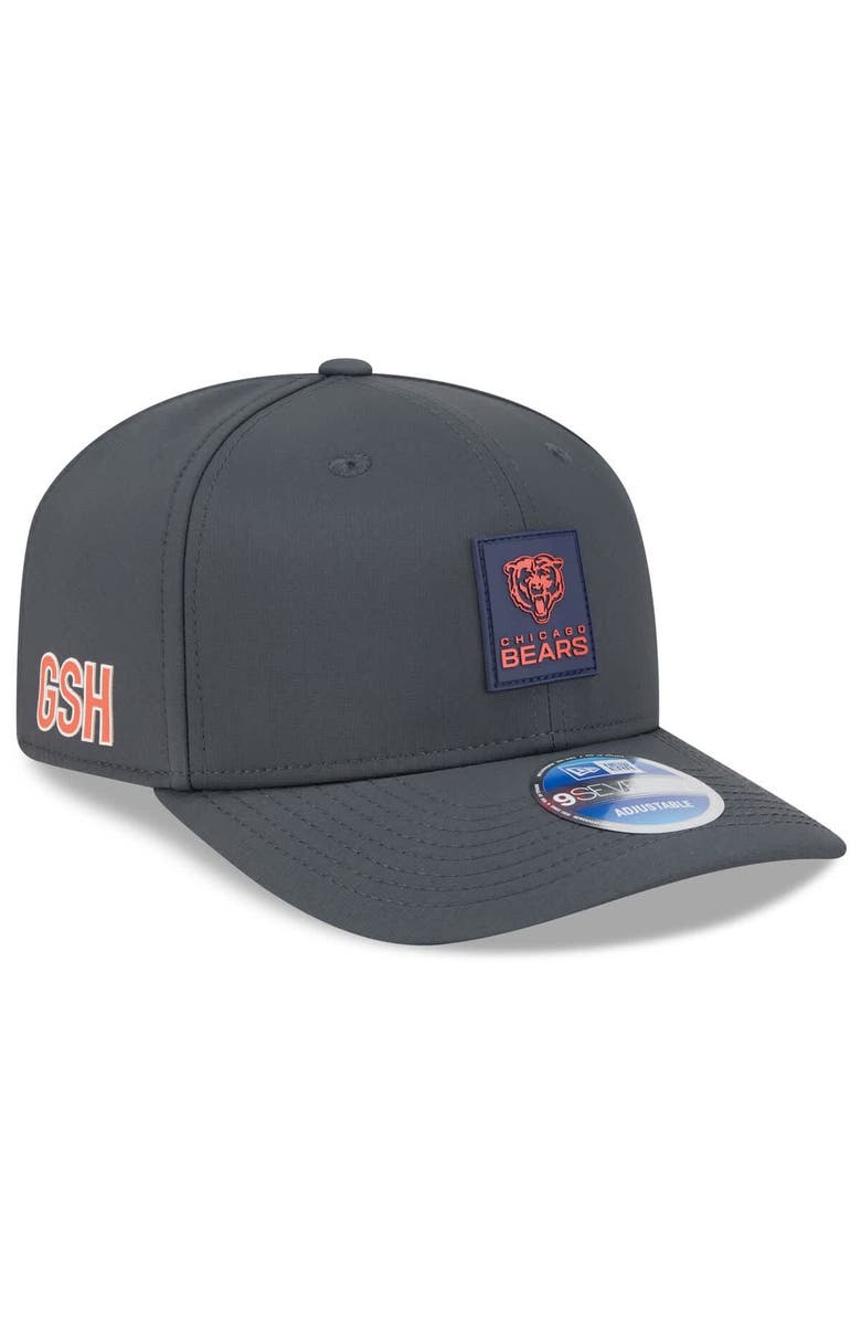 New Era Men's New Era Charcoal Chicago Bears 2025 Sideline Cold Weather 9SEVENTY Adjustable Hat, Alternate, color, Charcoal