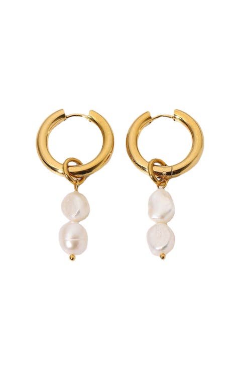 Zuma Freshwater Pearl Hoops