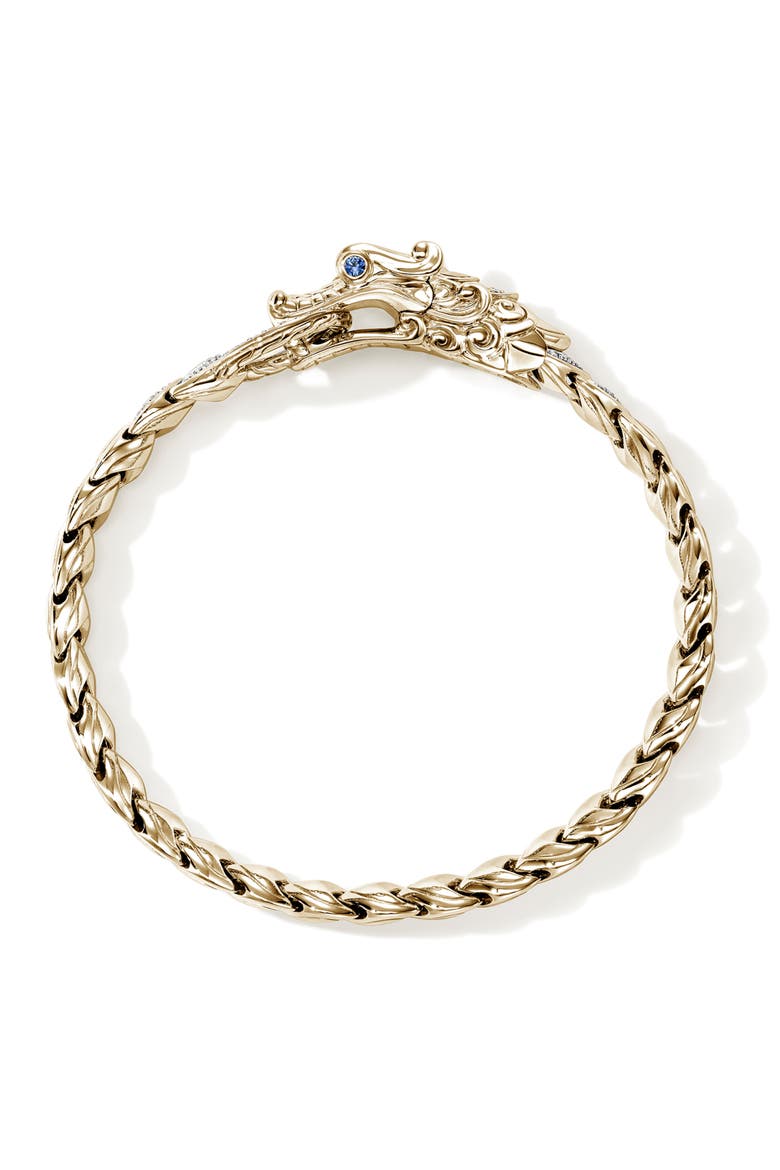 Naga Bracelet, 14K Gold, Diamonds, Alternate, color, GOLD
