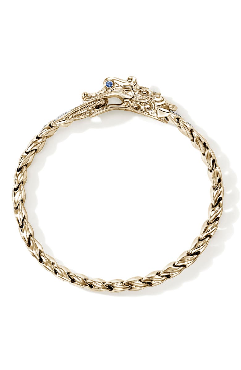 John Hardy Naga Bracelet, 14K Gold, Diamonds, Alternate, color, Gold