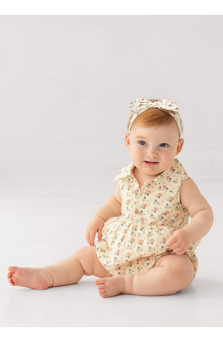 Mabel + Honey Adelaide Sleeveless Romper, Alternate, color, Ivory
