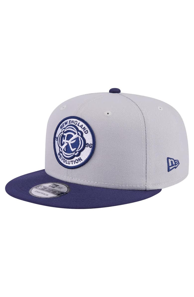 New Era Men's New Era Gray New England Revolution Color Pack Two-Tone 9FIFTY Snapback Hat, Main, color, Gray