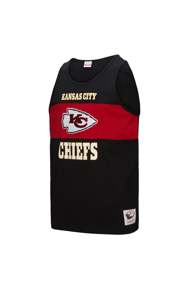 Mitchell & Ness Men's Mitchell & Ness Black Kansas City Chiefs Retro Colorblock Tank Top, Alternate, color, Black