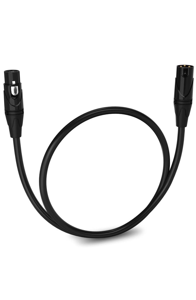 Lyxpro 1.5 ft Balanced XLR Cable, Male to Female, 3 Pin Microphone Cable, Main, color, Black