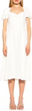 Alexia Admor Gracie Sweetheart Slit Midi Dress