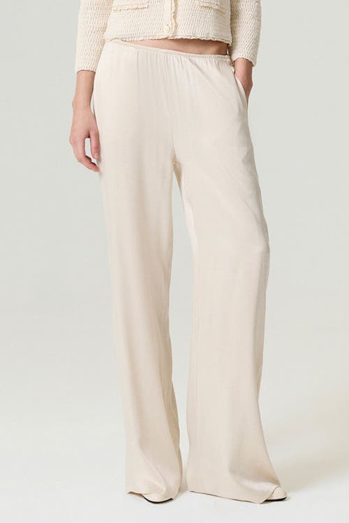 Nocturne Elastic-waist Relaxed Pants In White