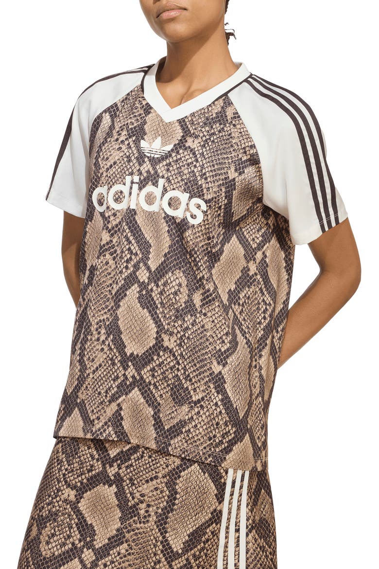 Faux-Snakeskin-Printed Jersey, Main, color, LINEN/ MAGIC BEIGE