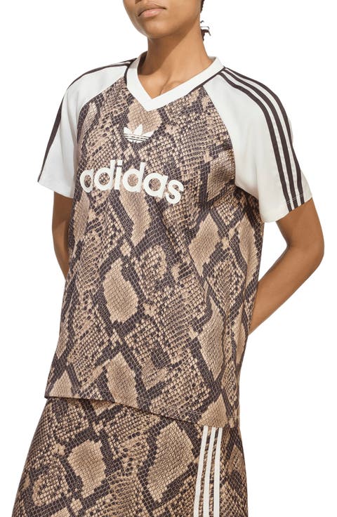 Faux-Snakeskin-Printed Jersey