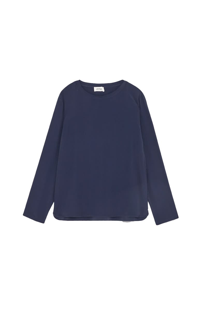 ottod'Ame Silk-Blend Blouse, Alternate, color, Blue