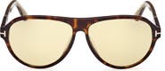 TOM FORD Quincy 59mm Pilot Sunglasses