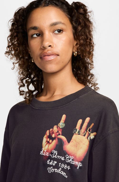 JORDAN JORDAN COTTON GRAPHIC T-SHIRT 