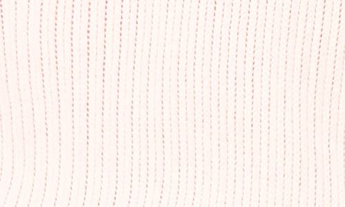 Cece Contrast Trim Pointelle Cotton Polo Sweater In White