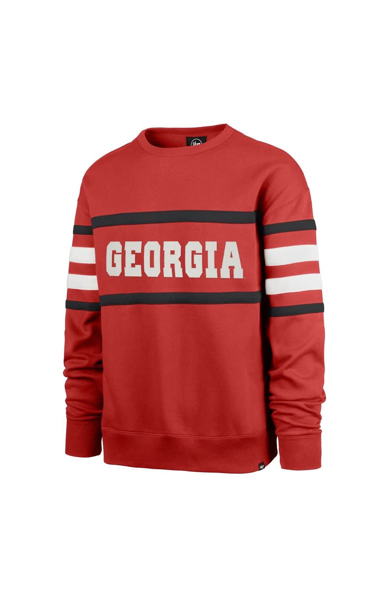 '47 Men's '47 Red Georgia Bulldogs Coaches Collection Pullover Sweatshirt, Alternate, color, 