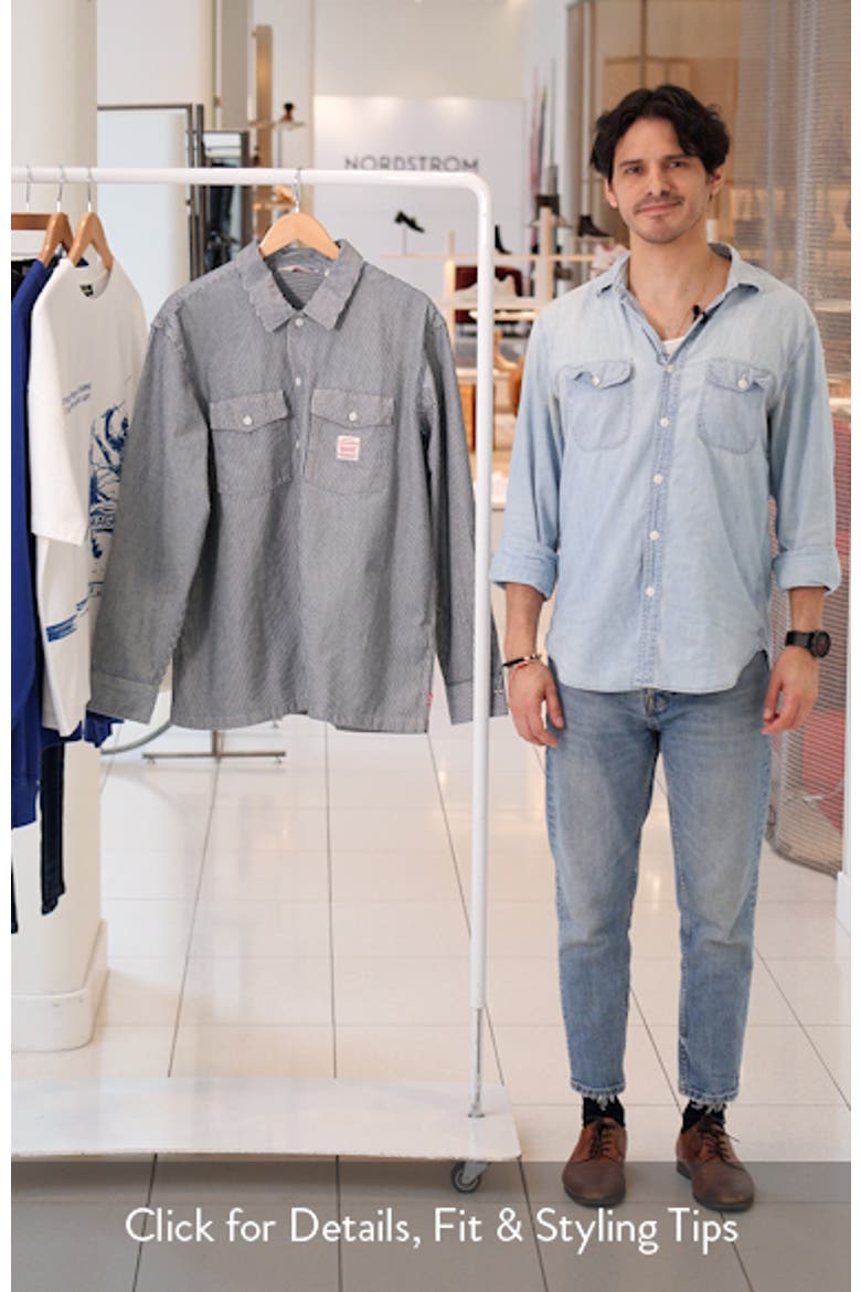 Stripe Button-Up Work Shirt video