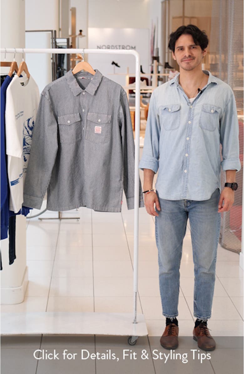 Stripe Button-Up Work Shirt, sales video thumbnail