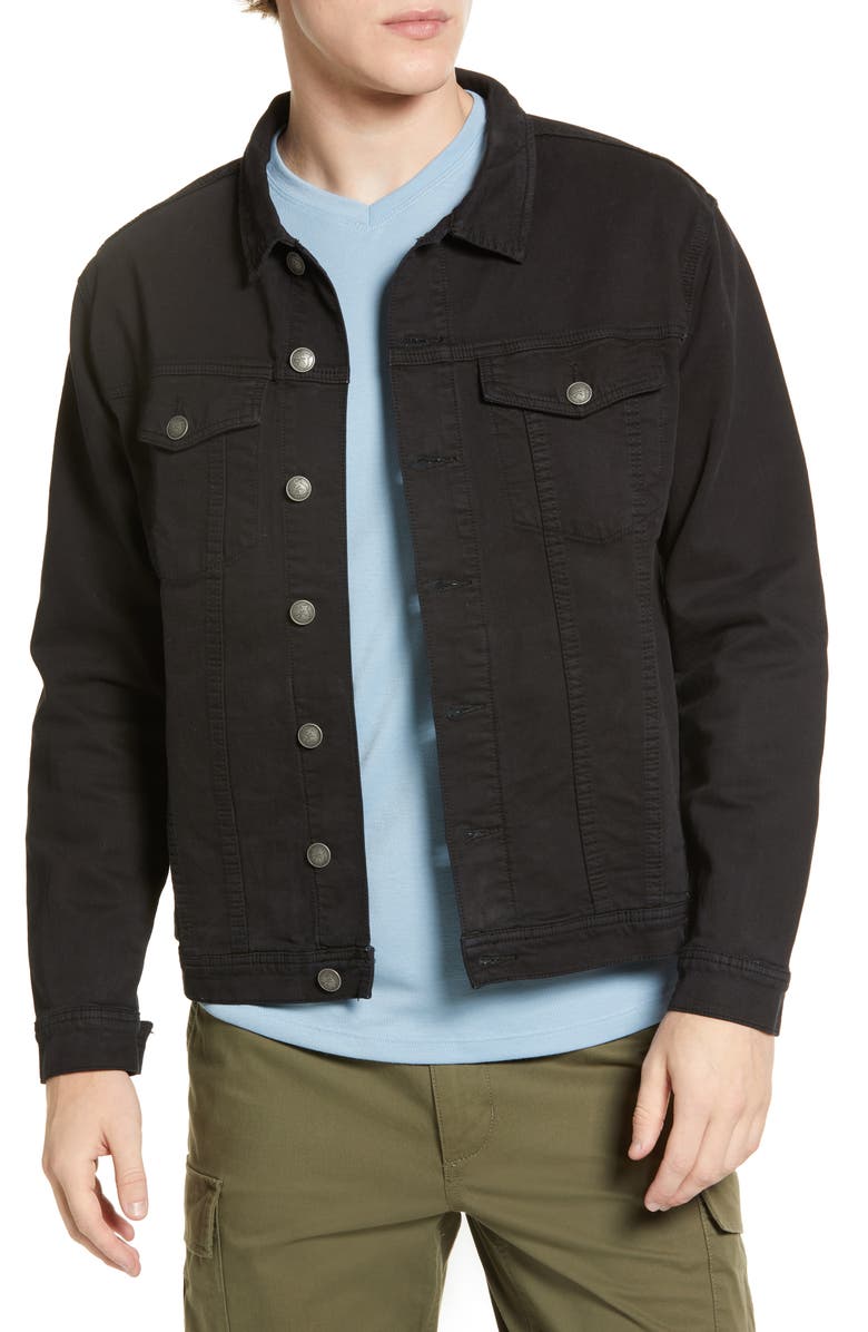 KUWALLA Stretch Cotton Blend Denim Jacket, Main, color, 